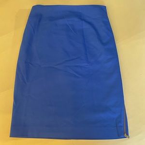Express navy blue zip up pencil skirt size 12